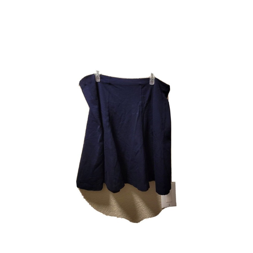 Lauren Ralph Lauren Circle Skirt Navy Blue Size Large Stretchy